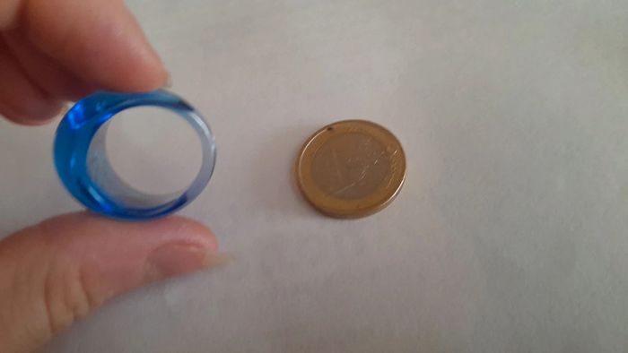 Magnifique bague vintage effet craquelé 18mm - photo numéro 4