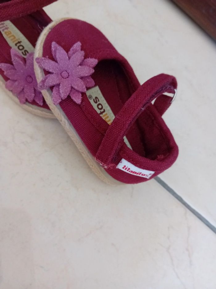 Ballerines bébé t.17 Titanitos 🌸🤍 - photo numéro 3