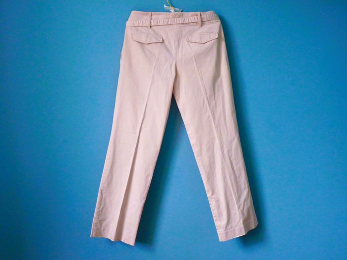 Pantalon habillé femme Naf Naf 36 S beige ceinture tailleur TBE - photo numéro 3