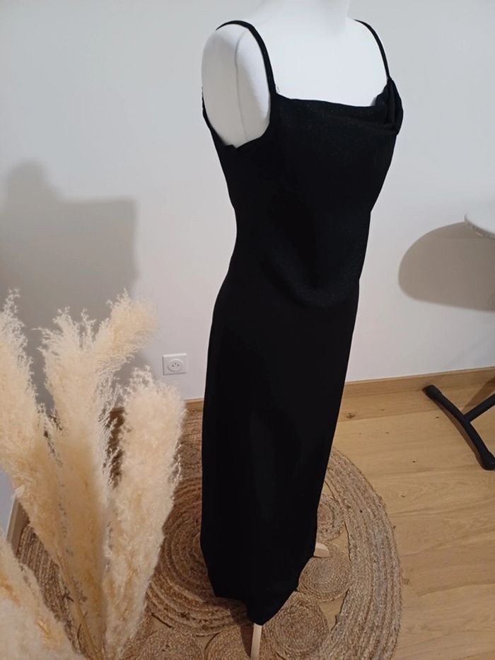 Robe longue noire Pailletée Côte à côte taille XS 34 - photo numéro 5