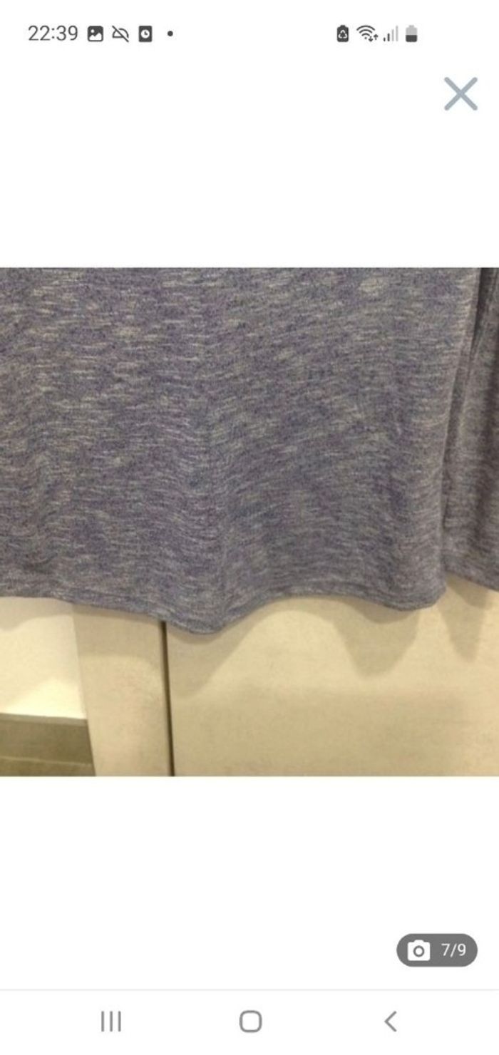 Tee-shirt manches longues 16 ans chiné bleu marine Atmosphère - photo numéro 8