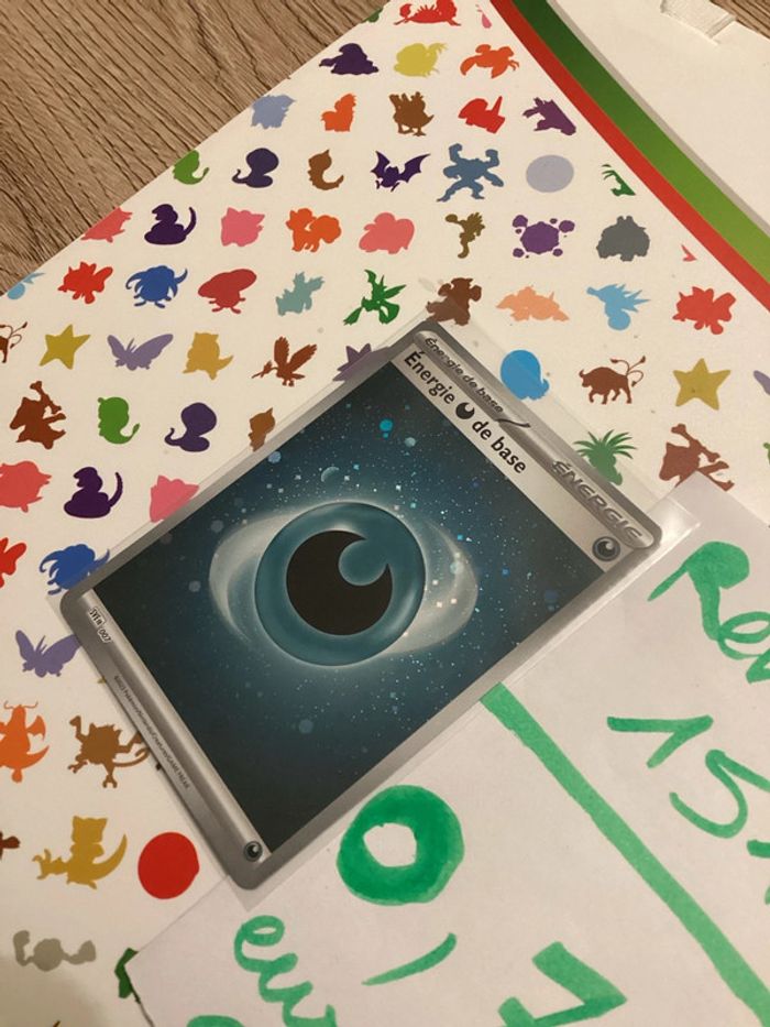 carte Pokémon énergie de base brillante ombre obscur SVE fr 007 EV3.5 collection 151 FR neuf - photo numéro 2