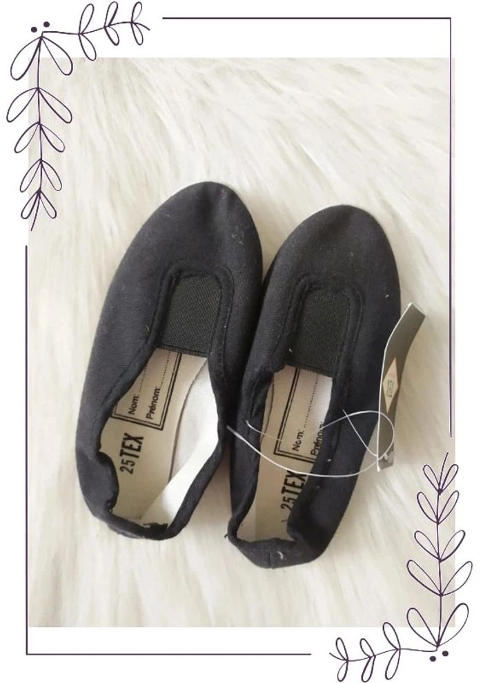 Chaussons rythmiques pour gymnastique école maison