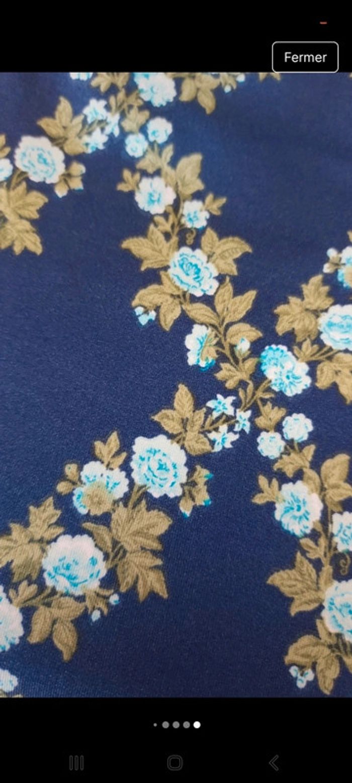 Robe fond bleu fleuries King Louie  taille M - photo numéro 19