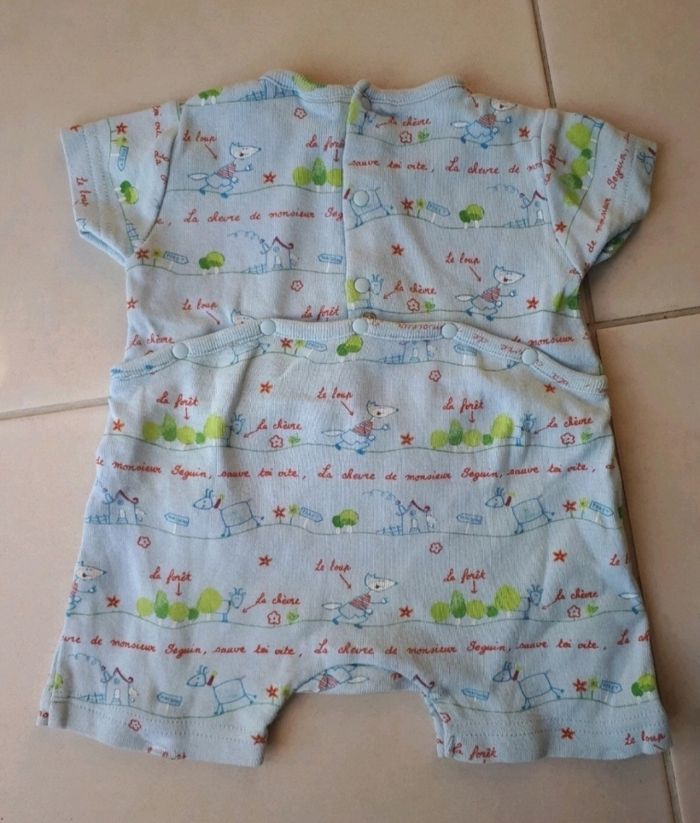 Lot de barboteuses ou pyjamas courts - photo numéro 5