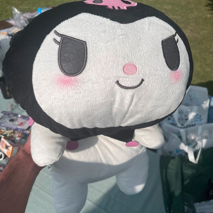 Hello Kitty Grande Peluche Kuromi x My Melody Type Tsum Tsum Sanrio Furyu - photo numéro 3