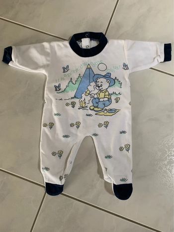 Pyjama velours 1 mois