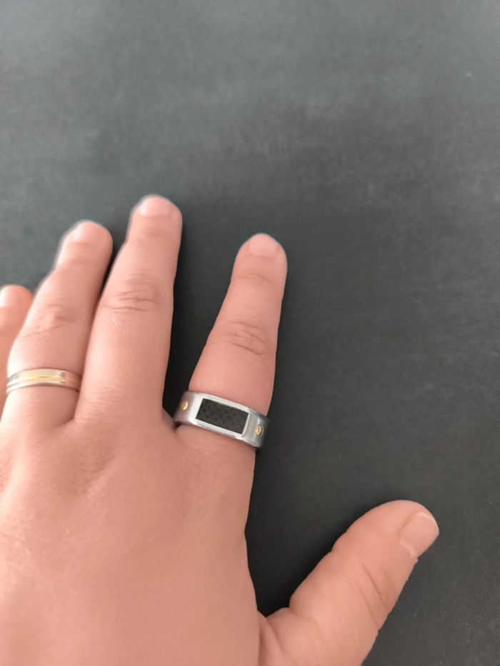 Bague acier homme - photo numéro 5