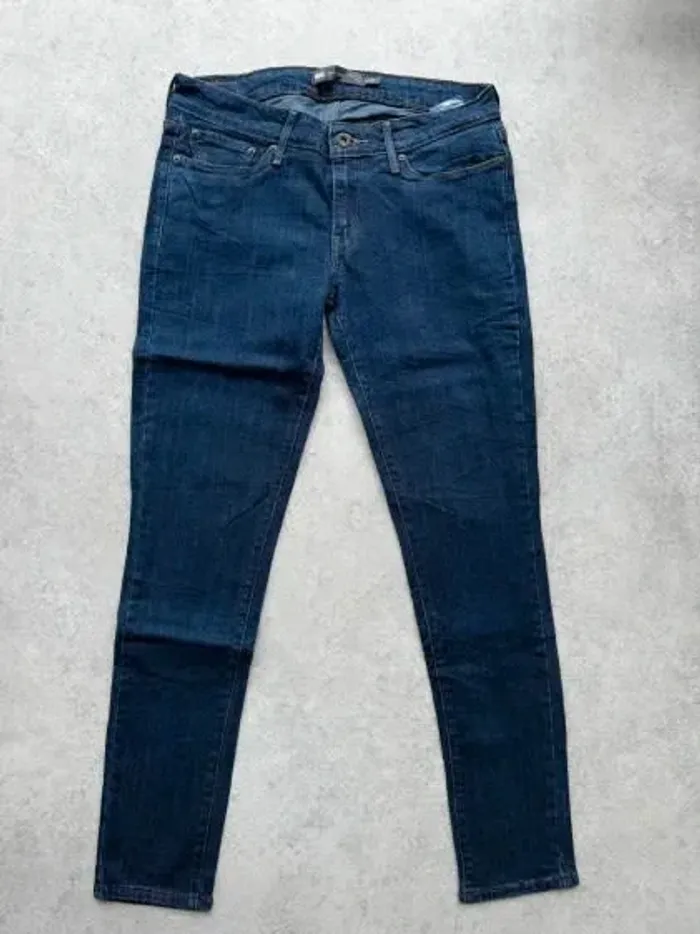 Jeans Levi's Slight Curve W28 FR38 L30 coupe skinny bleu marine Femme Women pan566b - photo numéro 2