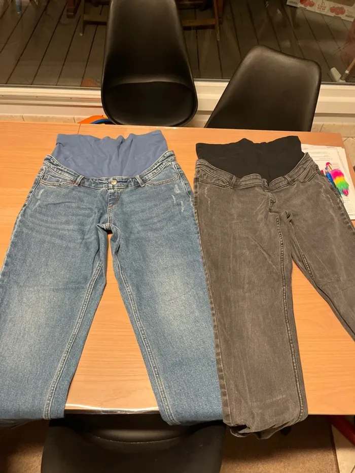 3 pantalons de grossesse Kiabi taille 40