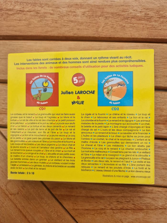 Coffret cds 80 fables de la fontaine - photo numéro 2