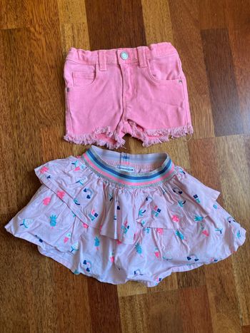 Jupe short fille 2 ans