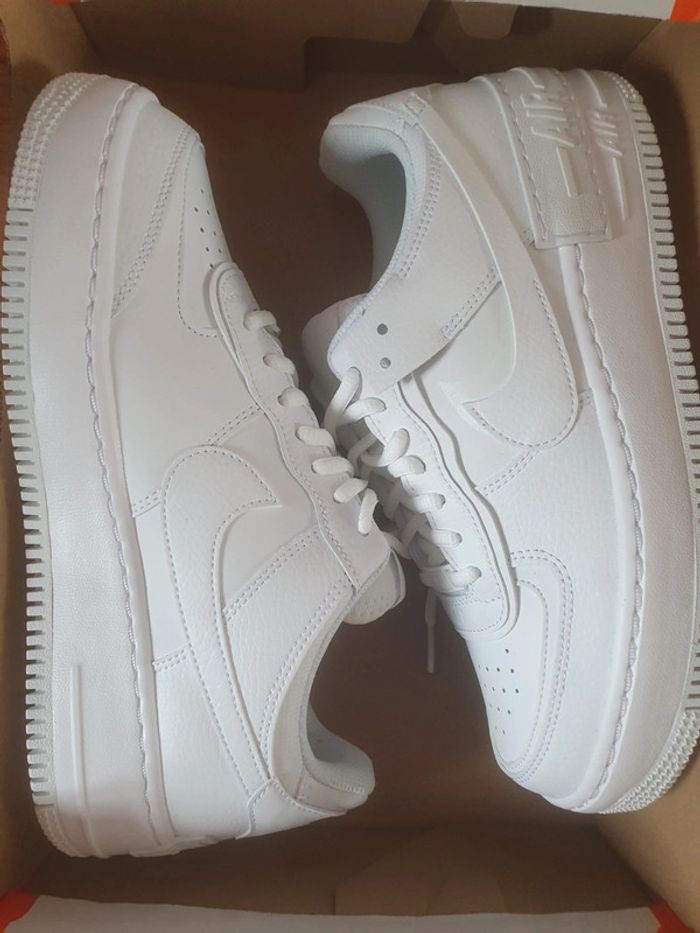Nike Air Force 1 Shadow "full white"(40.5) - photo numéro 10
