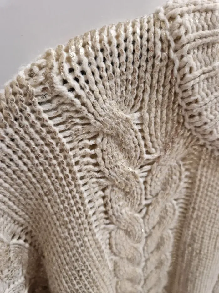 Pull doré C & A, taille grand - photo numéro 5