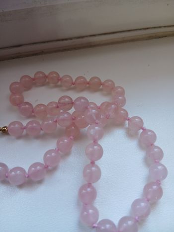Collier quartz rose
