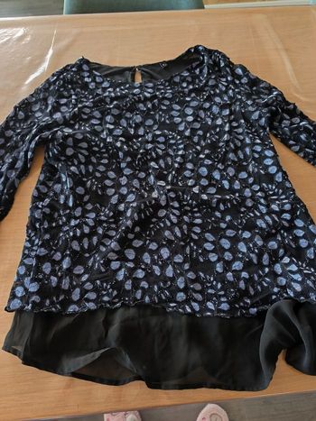 Tunique noir et bleue t44