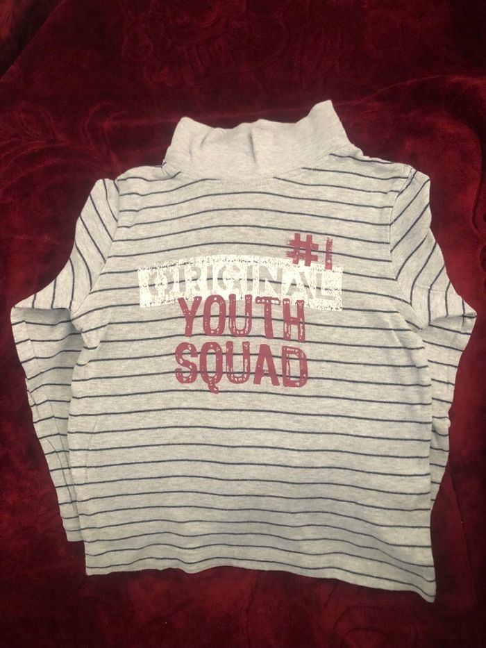 Col roulé gris clair In Extenso 6 ans