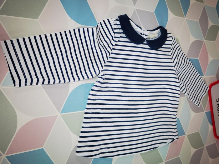 D3086 - tee-shirt fille 9 mois - photo numéro 2