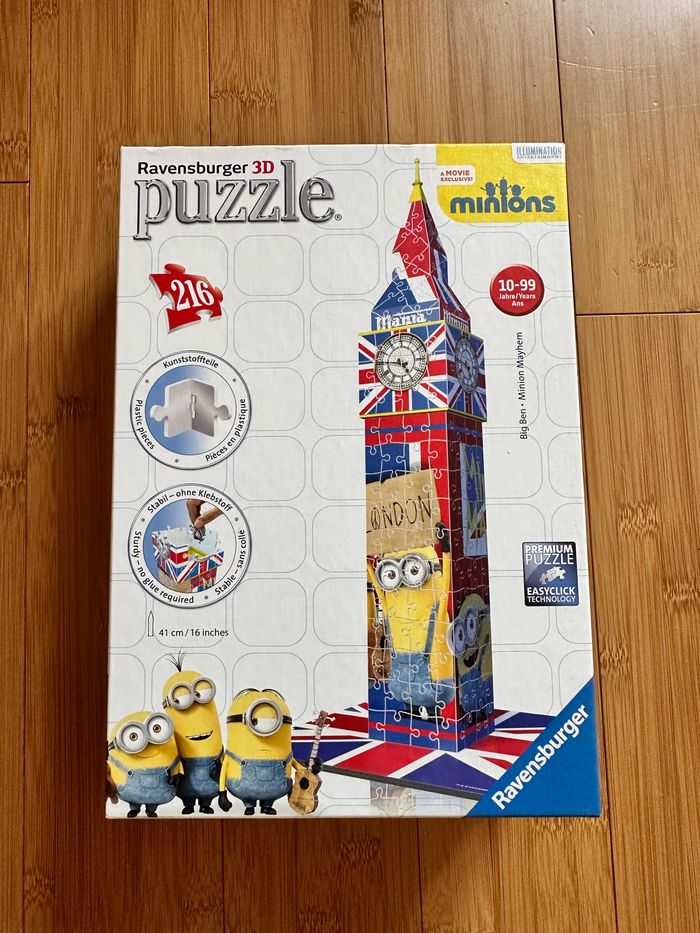 Puzzle 3D Big Ben Minions Ravensburger Beebs