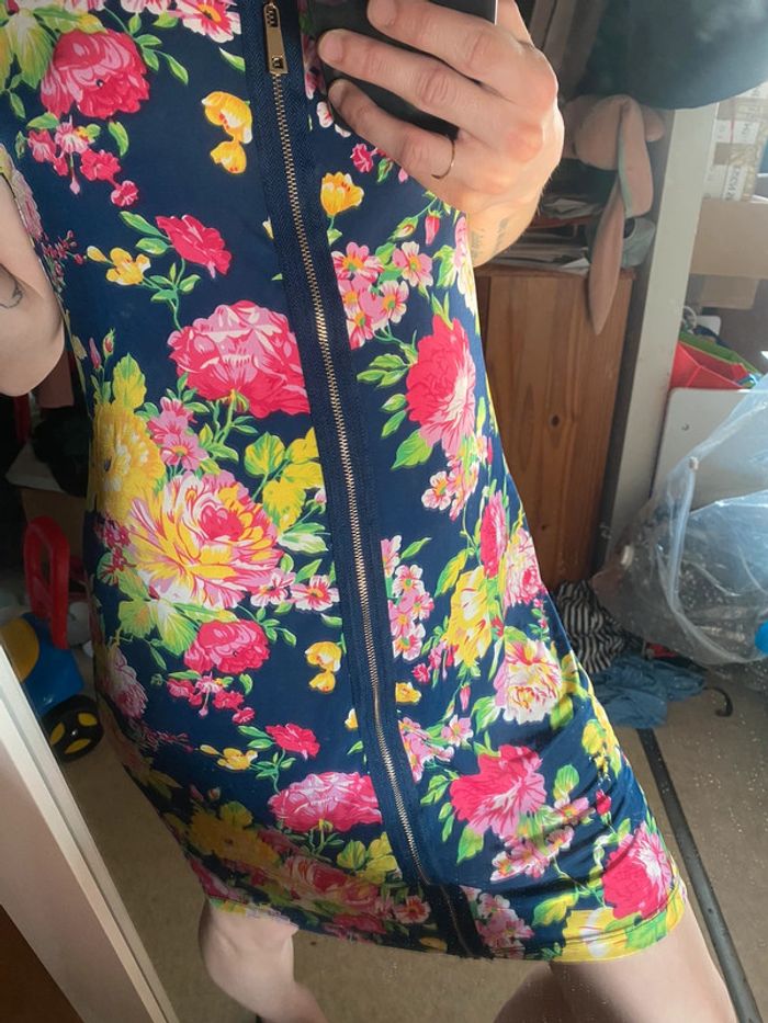 Robe élastique colorée fleurie - photo numéro 5