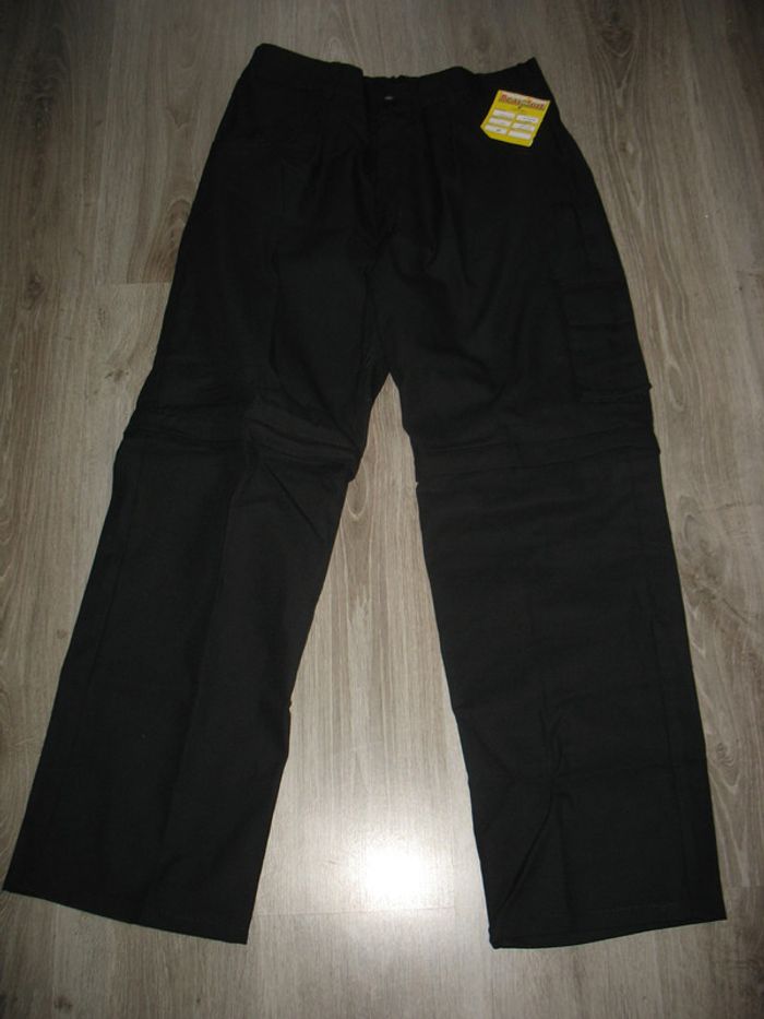 PANTALON DROIT NOIR 2 en 1 - FEMME "LE BEAU-FORT" - NEUF - TAILLE 46 - n°01