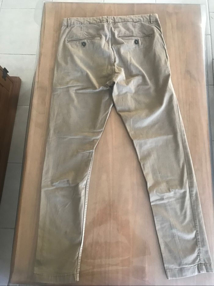 Pantalon coton marron Zara Taille 40 - photo numéro 5