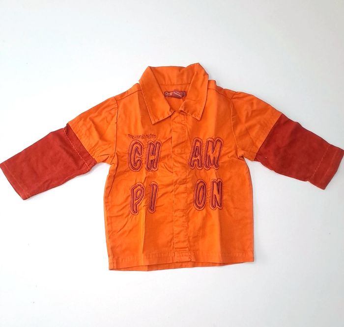 Chemise orange Orchestra 12 mois
