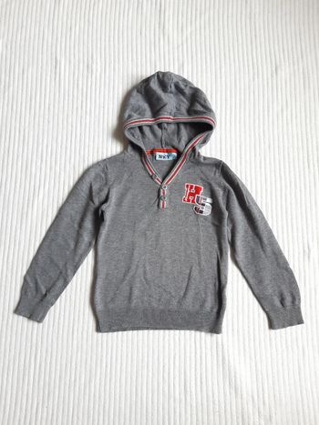 Pull fin à capuche 5 ans