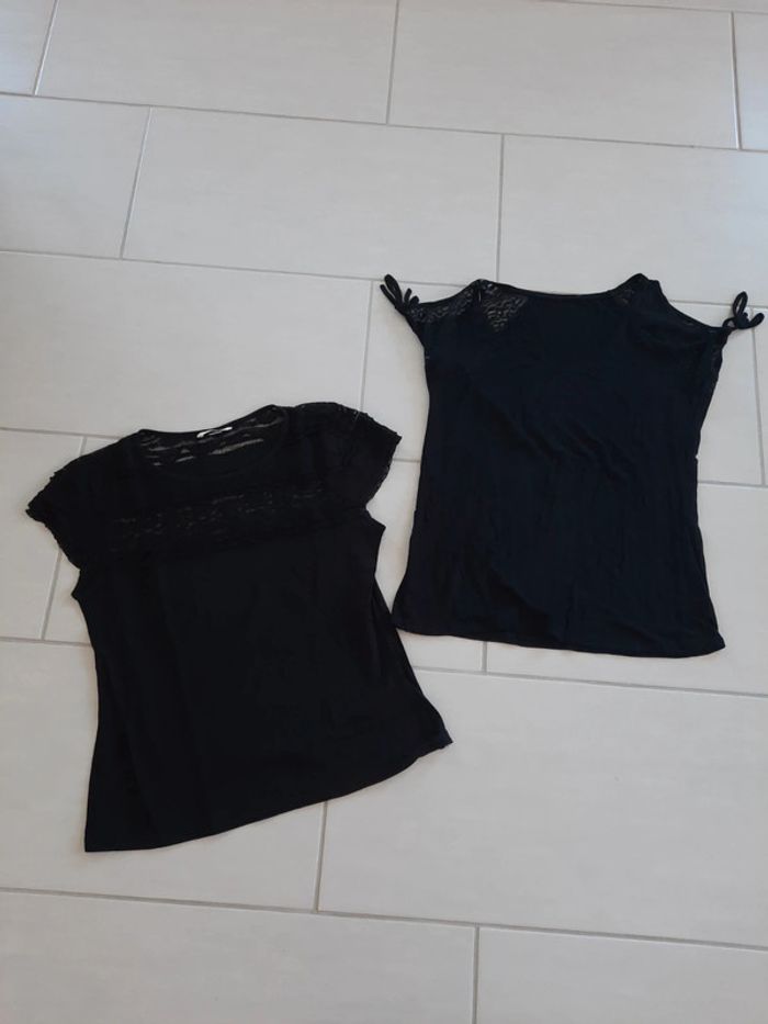 Lot de 2 t-shirt noir