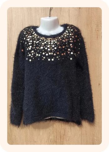 Pull noir brillant 6 ans 8 ans H&M