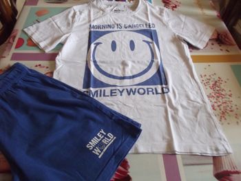 Pyjashort Smiley 12 ans