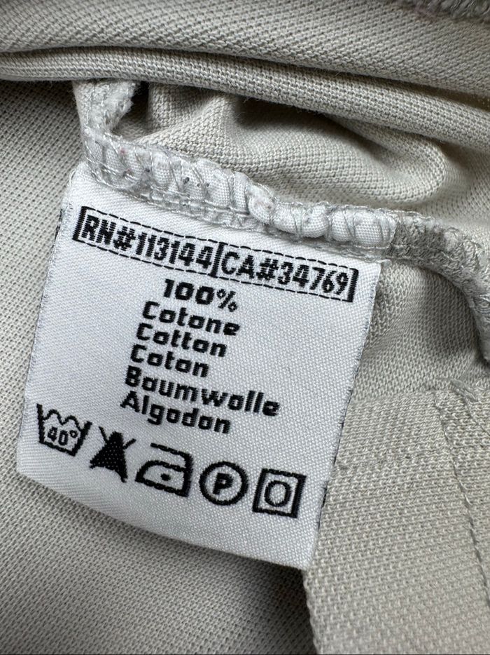 Polo kappa vintage beige XL logo brodé - photo numéro 5