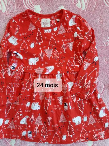 Robe de Noël 24 mois