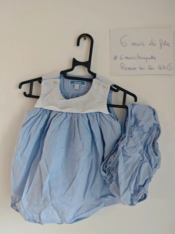 Robe + culotte bloomer bleue