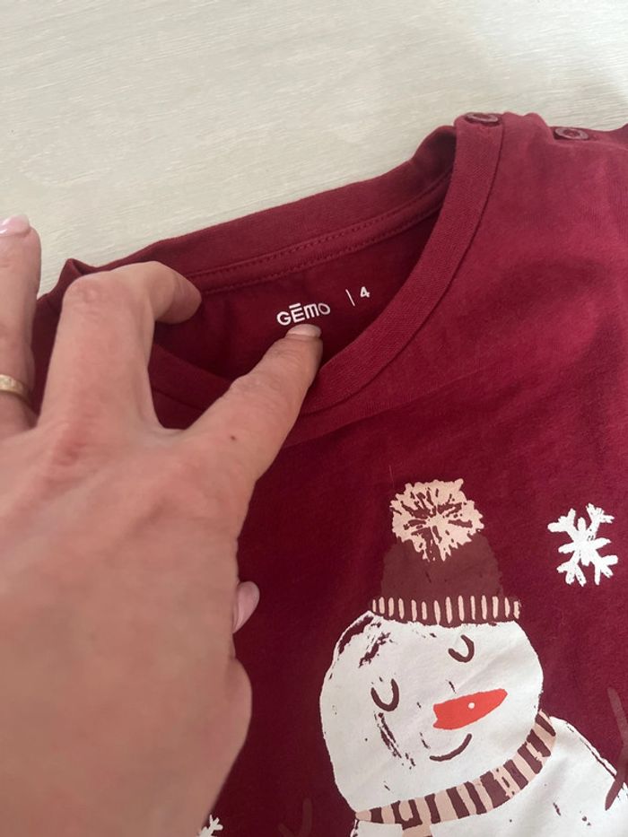 T-shirt Noël 4 ans - photo numéro 5