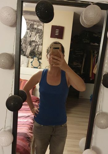 Débardeur basic bleu Mim S