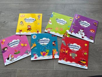 6 livres histoires et comptines