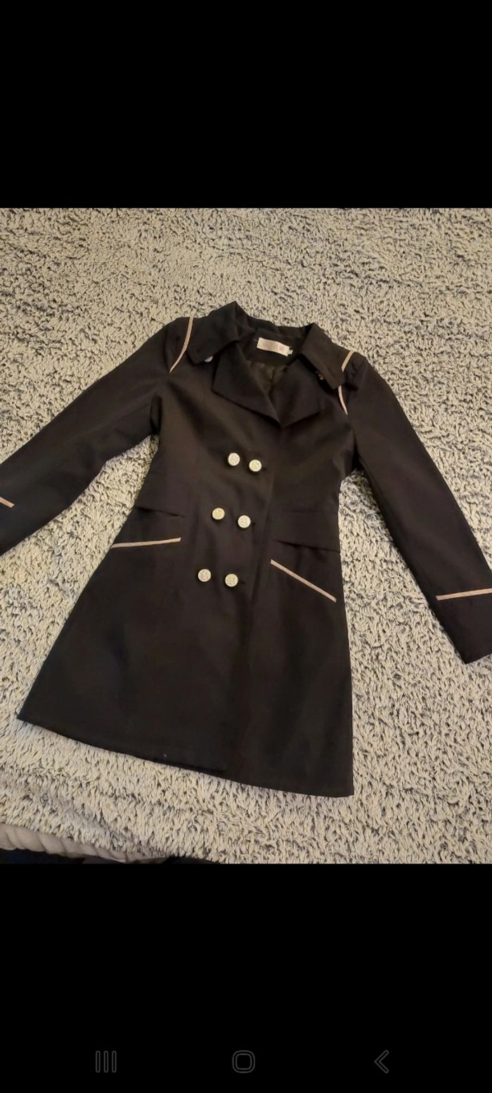 Trench court/veste ceintrée NEUVE - photo numéro 2
