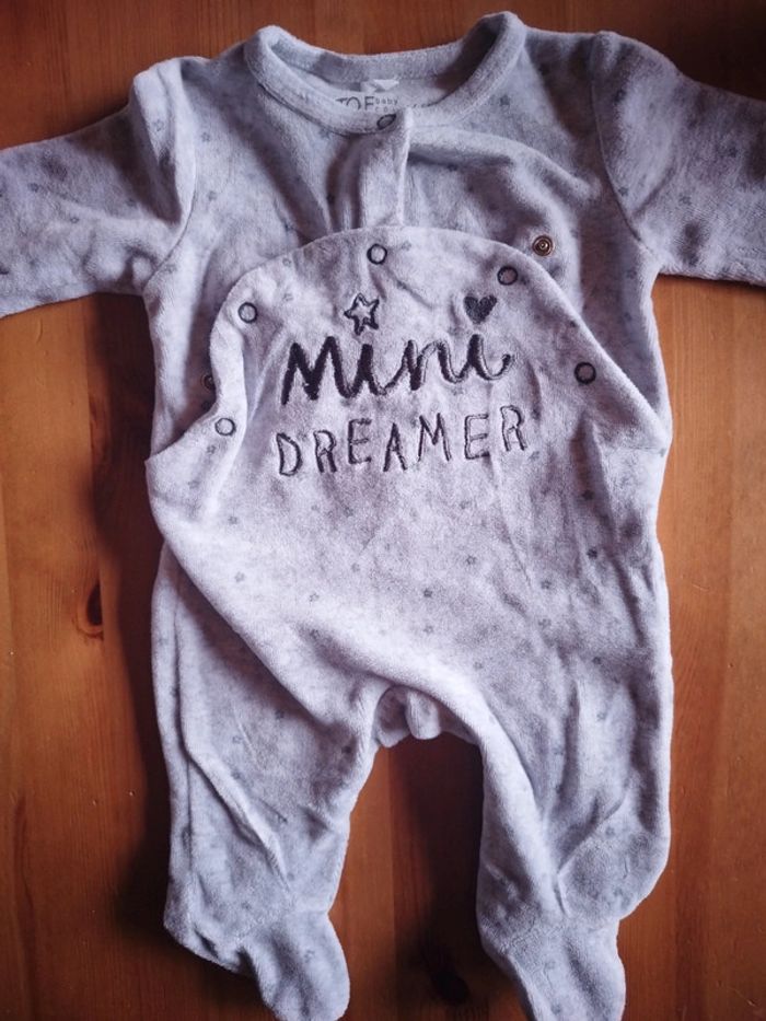 Pyjama mini dreamer taille 1 mois