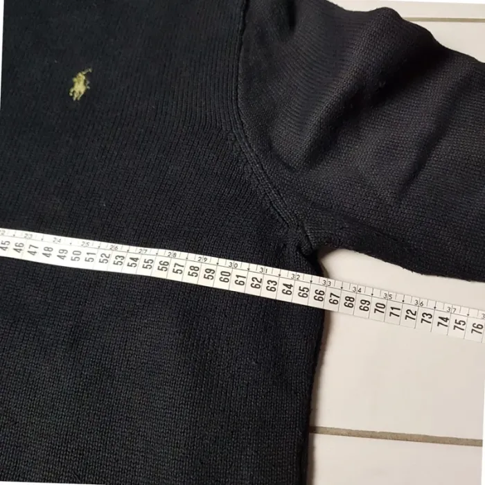 Pull Camionneur half demi zip Ralph Lauren XXL Noir - photo numéro 11