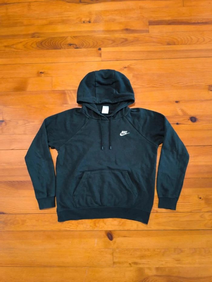 Sweat à capuche Nike - Noir - Logo brodé - Taille S - photo numéro 2