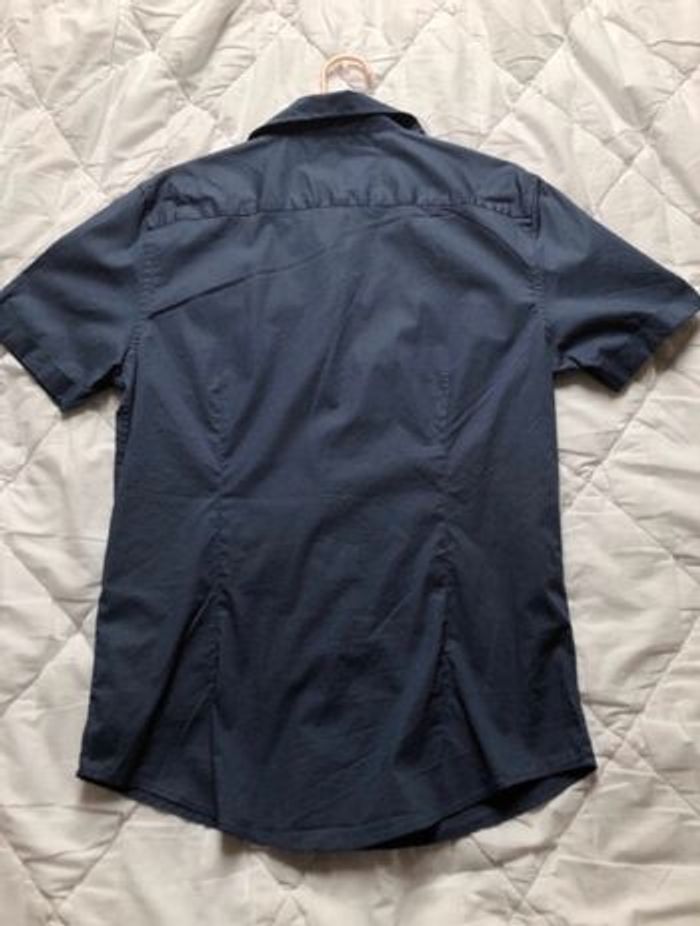 Chemise manches courtes bleu - photo numéro 5