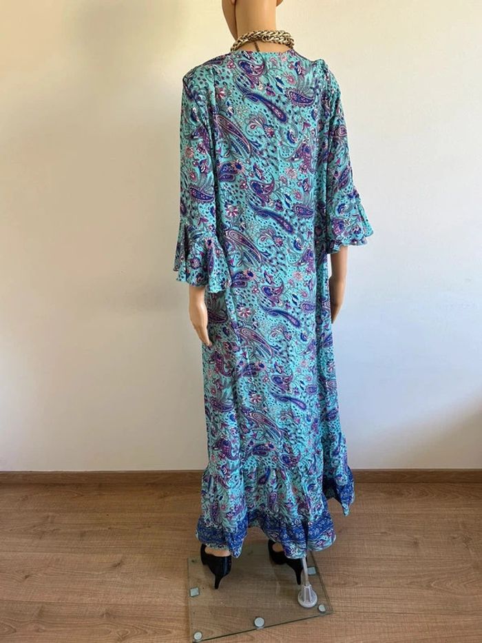 Kimono long imprimé neuf en soie taille unique - photo numéro 10