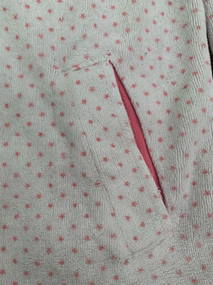 Pyjama velours rose et blanc Okaidi 8 ans - photo numéro 3