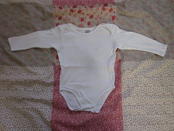 Bodies manches longues blanc 36 mois - photo numéro 5
