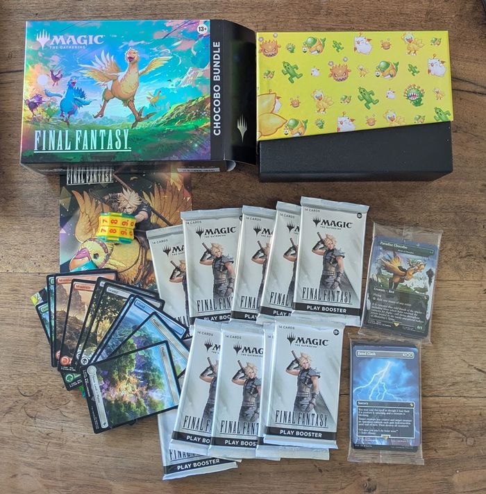 Magic gathering - chocobo bundle - neuf mais sans les 2 cartes chocobo track foil