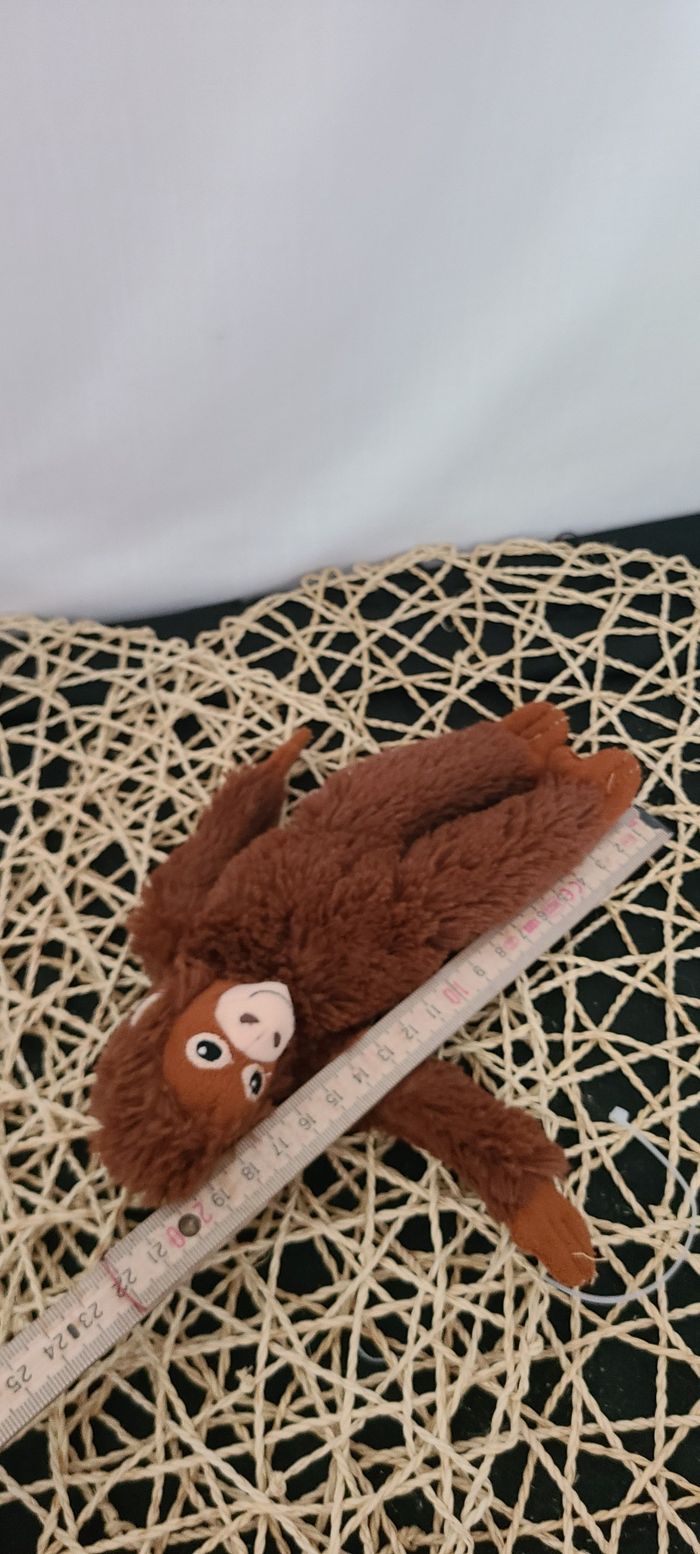 Petit Doudou peluche singe marron IKEA 20 cm - photo numéro 3
