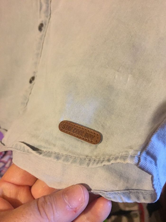 Chemise manches courtes #jeans#12 ans - photo numéro 3