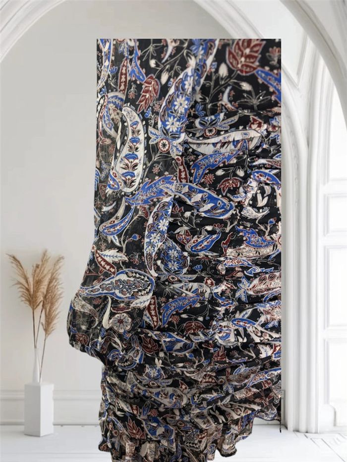 Robe d’été fleurs Zara neuve taille xs manche longue - photo numéro 4