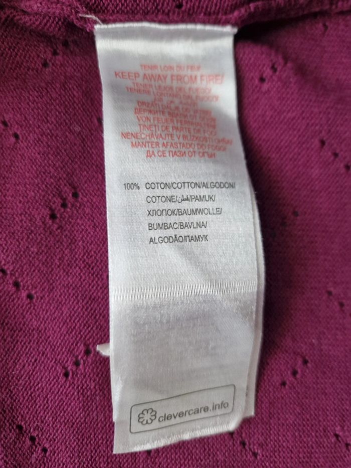 Gilet cassis à boutons décorés - 18M - Sergent Major (TBE) - photo numéro 10